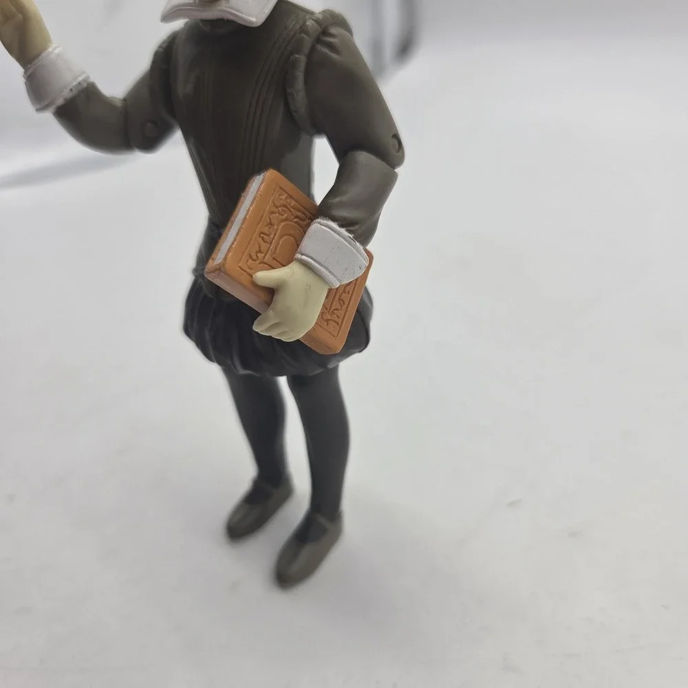 Vintage William Shakespeare 2003 Action Figure W/ Book *no Quill* Accoutrements